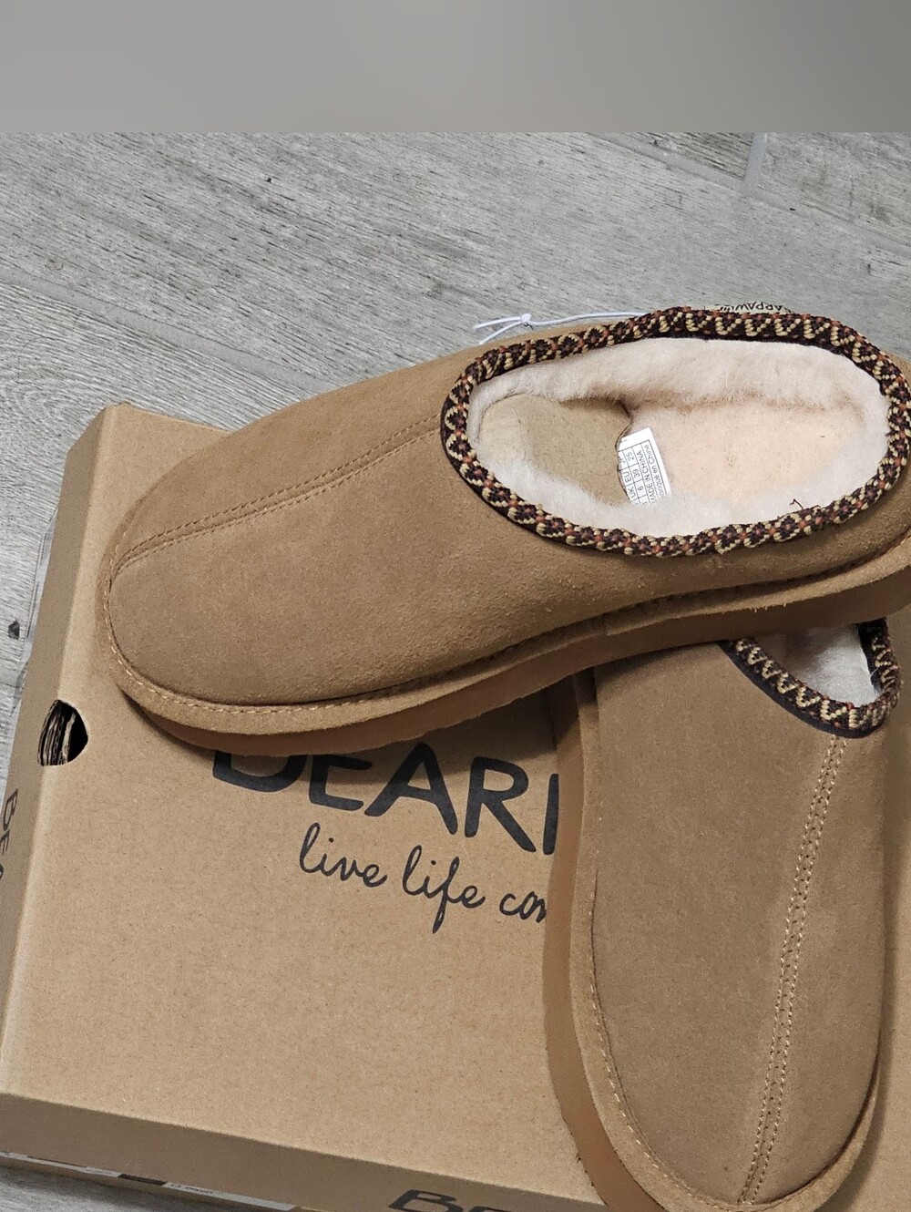 Bearpaw Women's Tabitha Slipper Chestnut Size 8, brand new